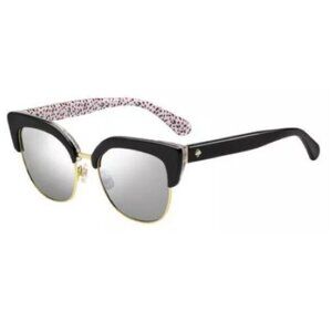 Kate Spade KARRI/S UYYT4 Black & Gold with Gray Mirrored Lens Sunglasses